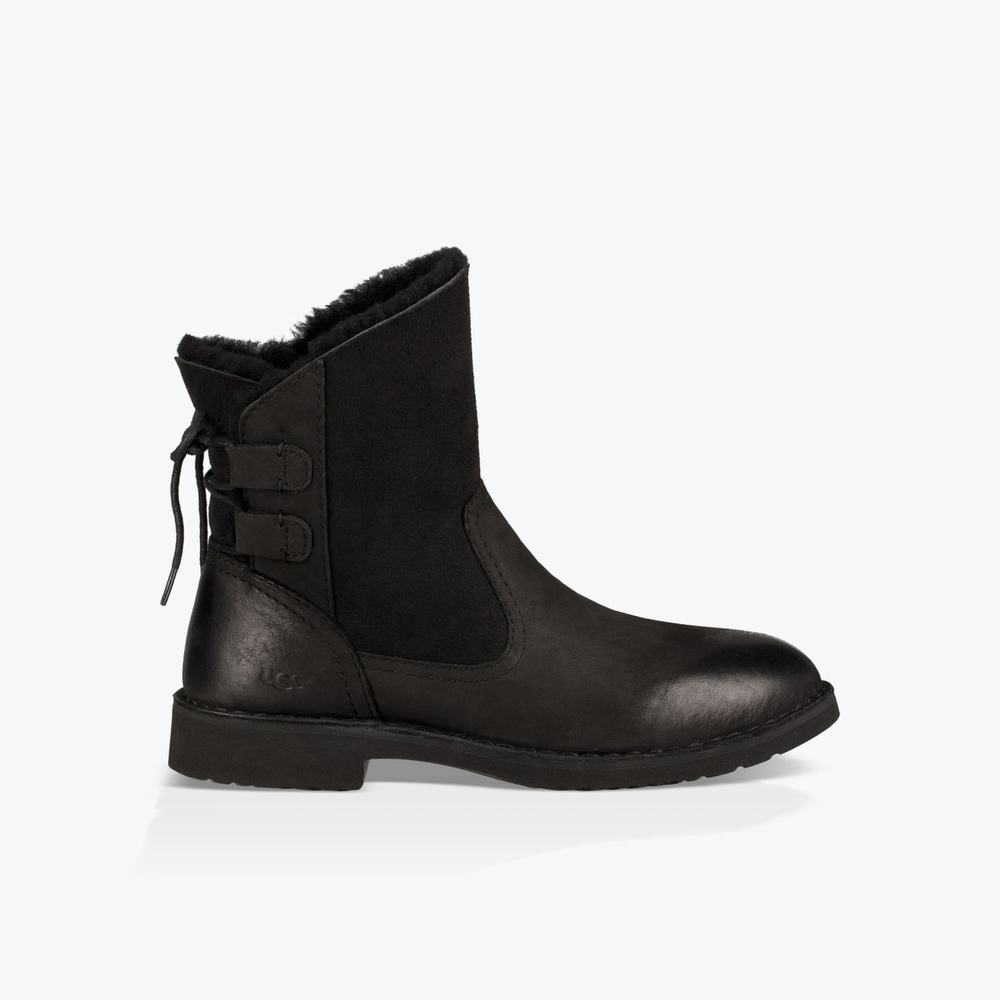 Bottes Classic UGG Naiyah Femme Noir Soldes 259SPUVA